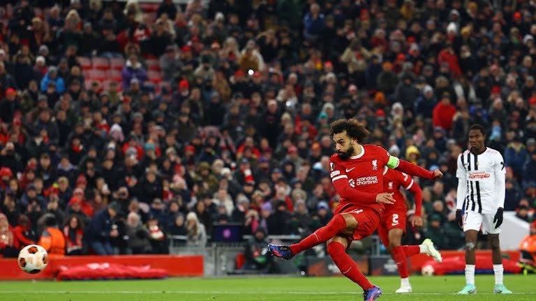 في ليلة توهج محمد صلاح.. ليفربول يكتسح لاسك ويتأهل لثمن نهائي الدوري الأوروبي